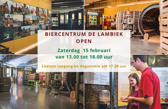 Lambiek open zaterdag 15 februari